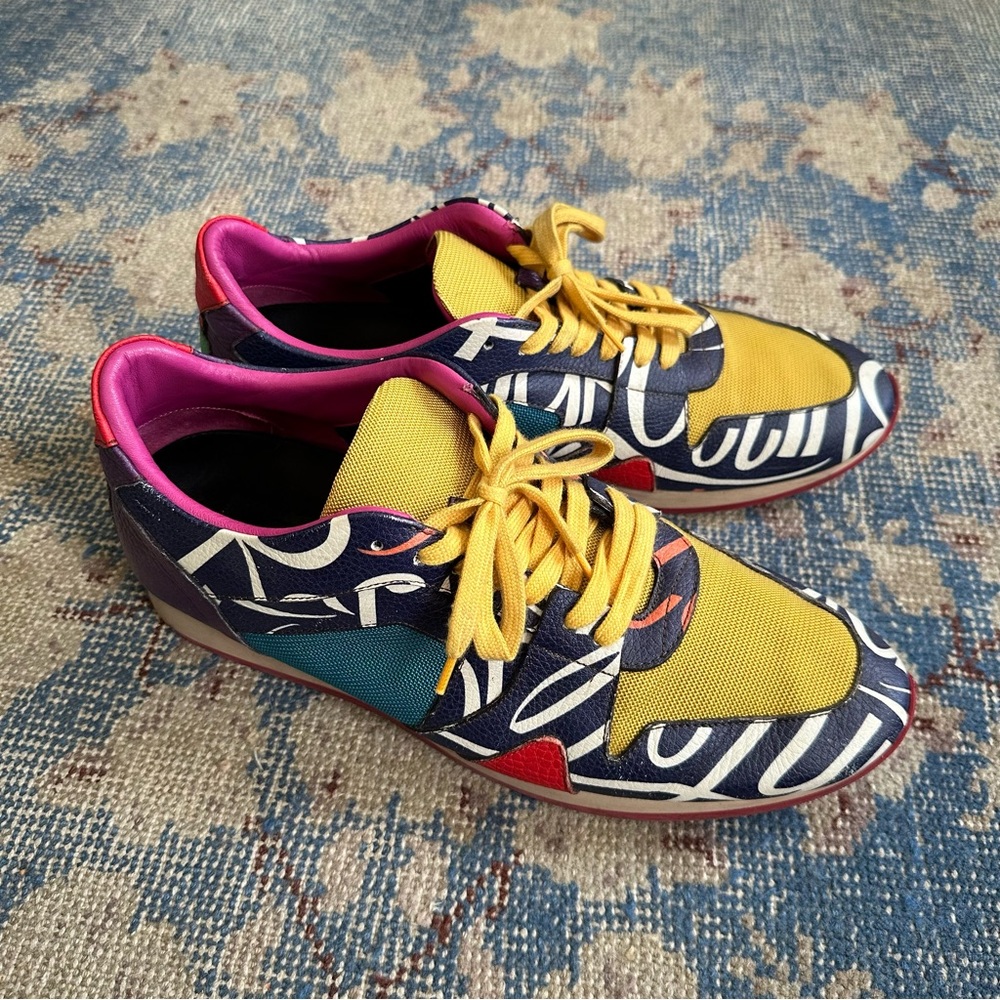 Burberry Prorsum Colorblock Field Sneakers 44